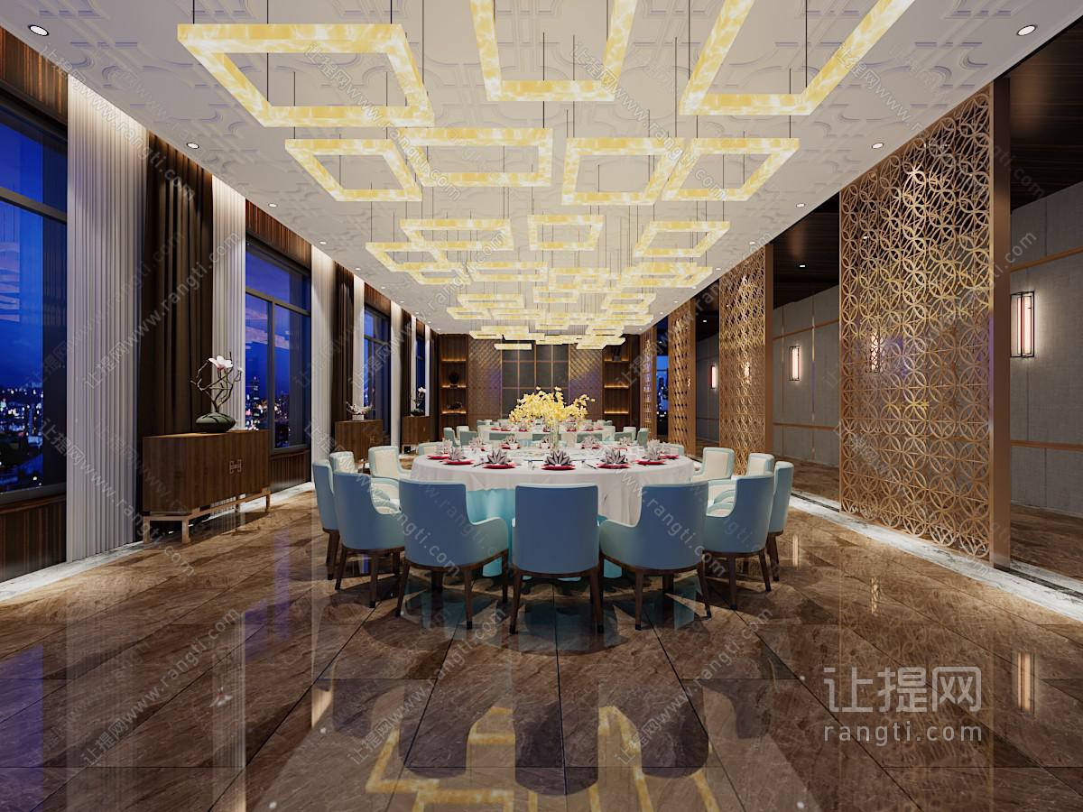 新中式酒店宴客厅
