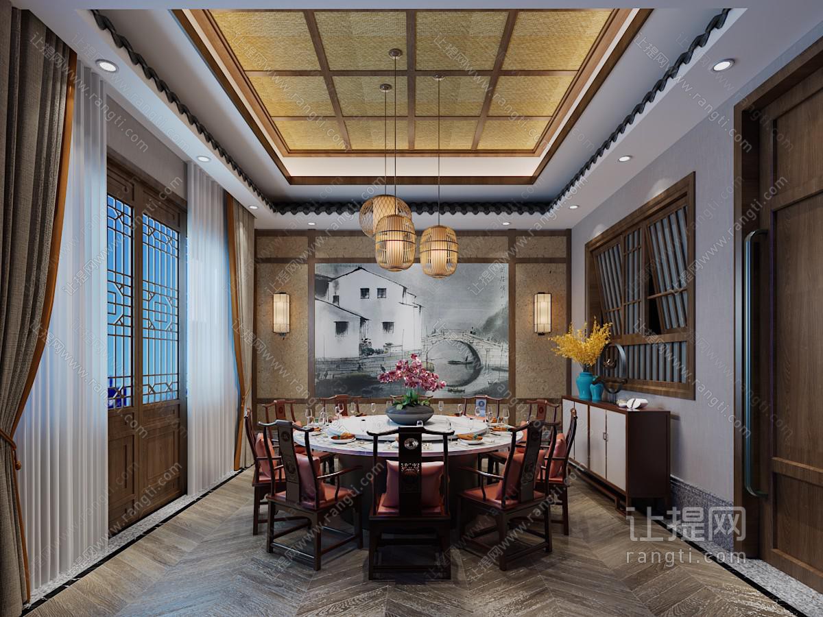 新中式酒店包厢包间
