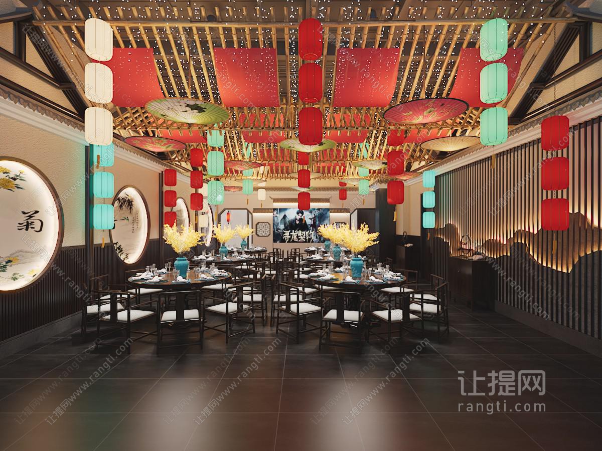 中式酒店包厢包间