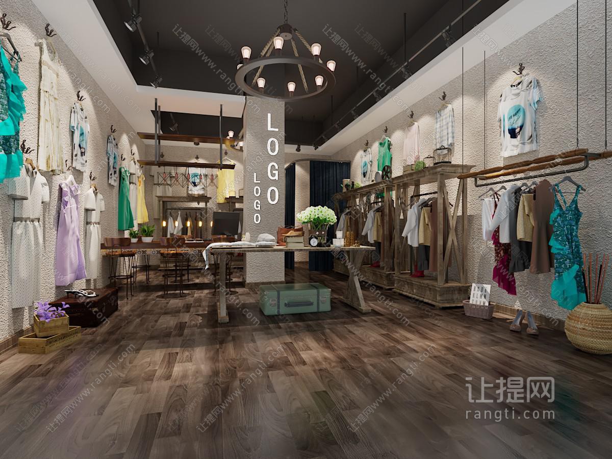 工业loft服装鞋帽专卖店