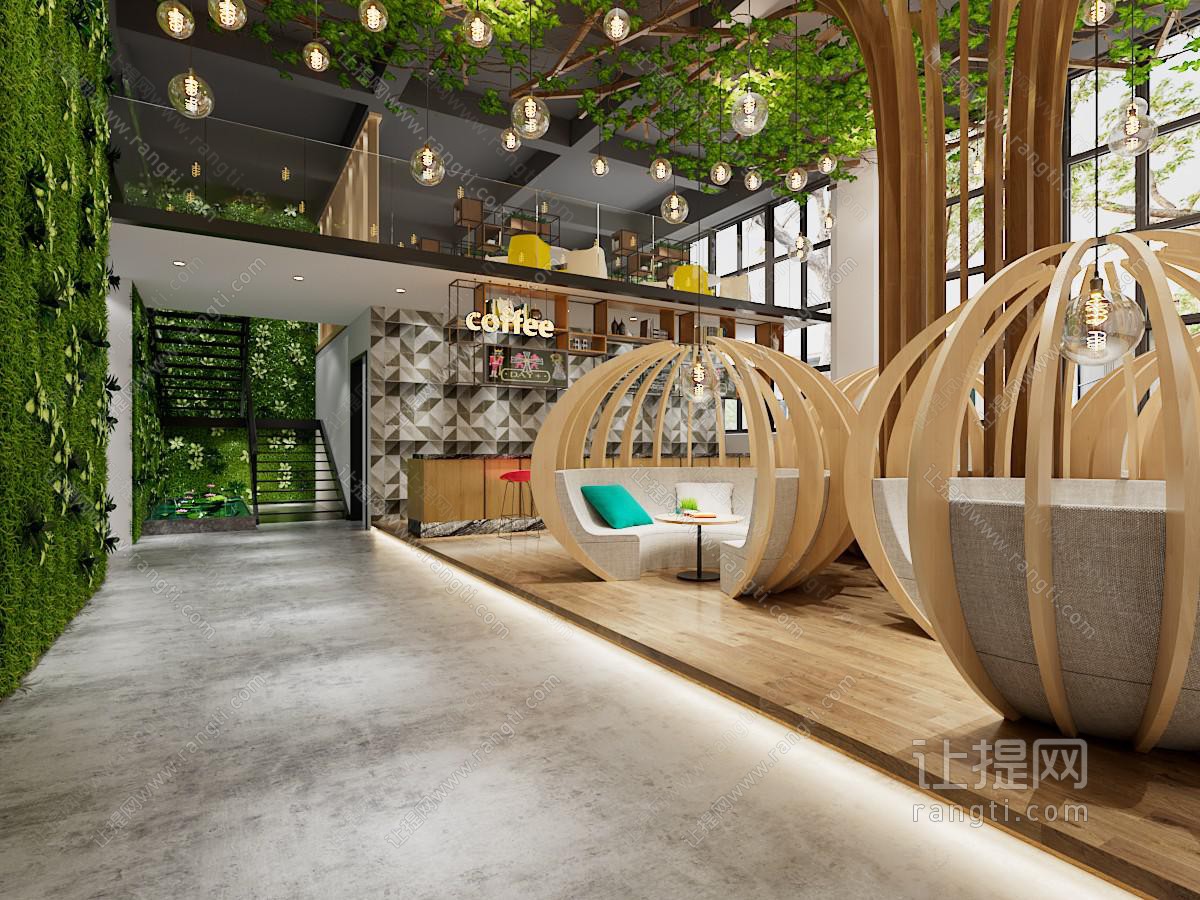 工业loft咖啡厅、咖啡店