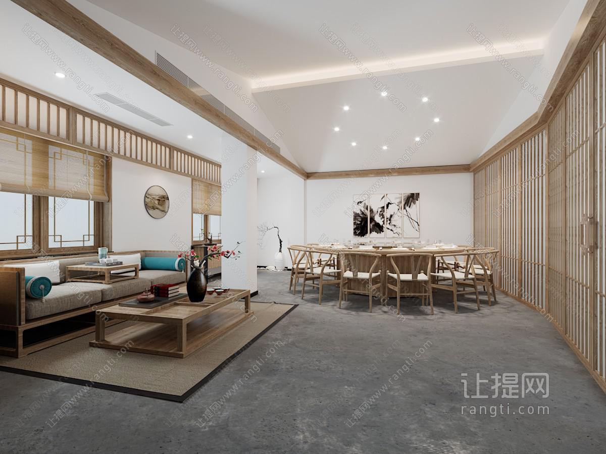 新中式酒店包厢包间