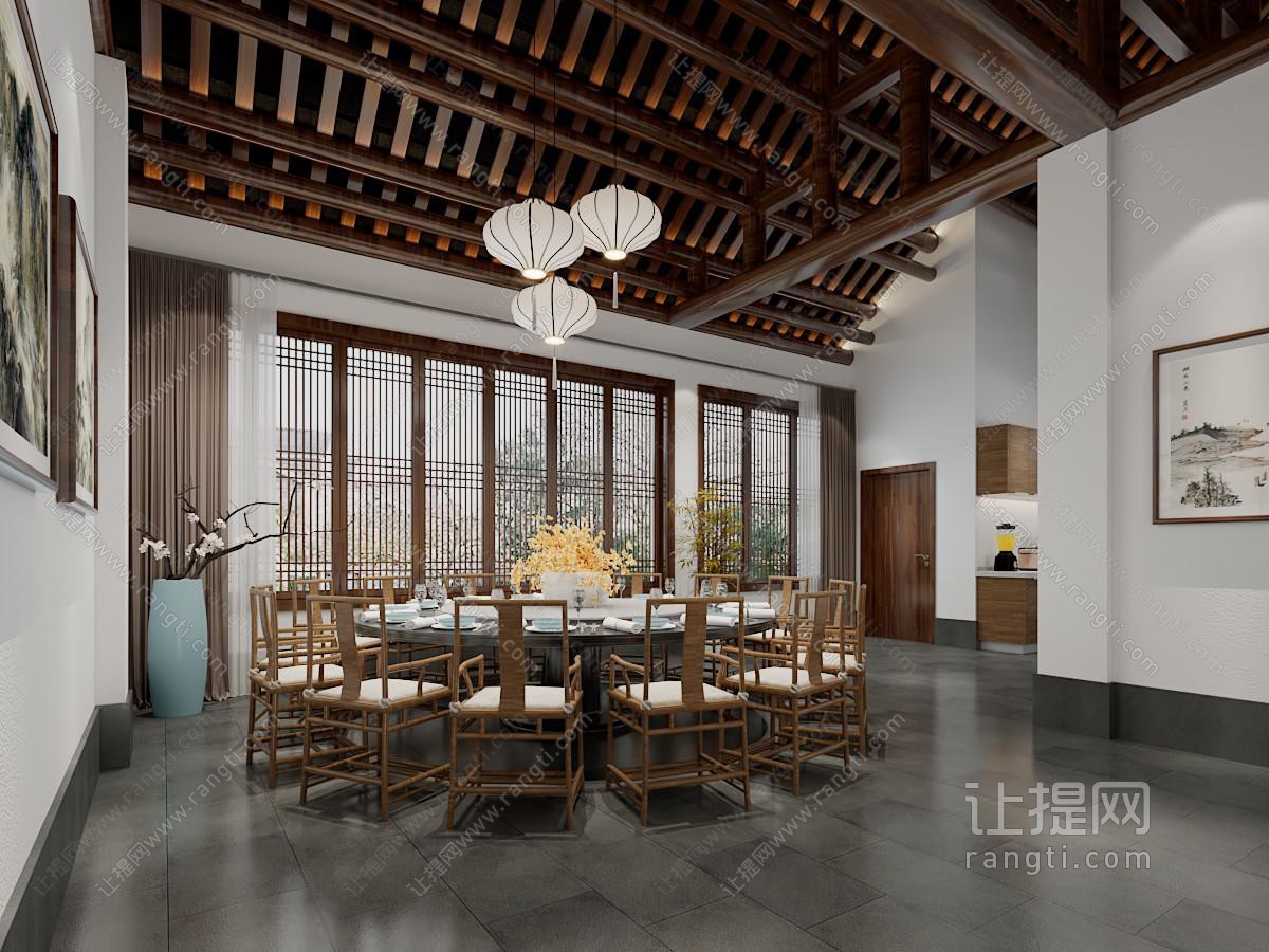 新中式酒店包厢包间