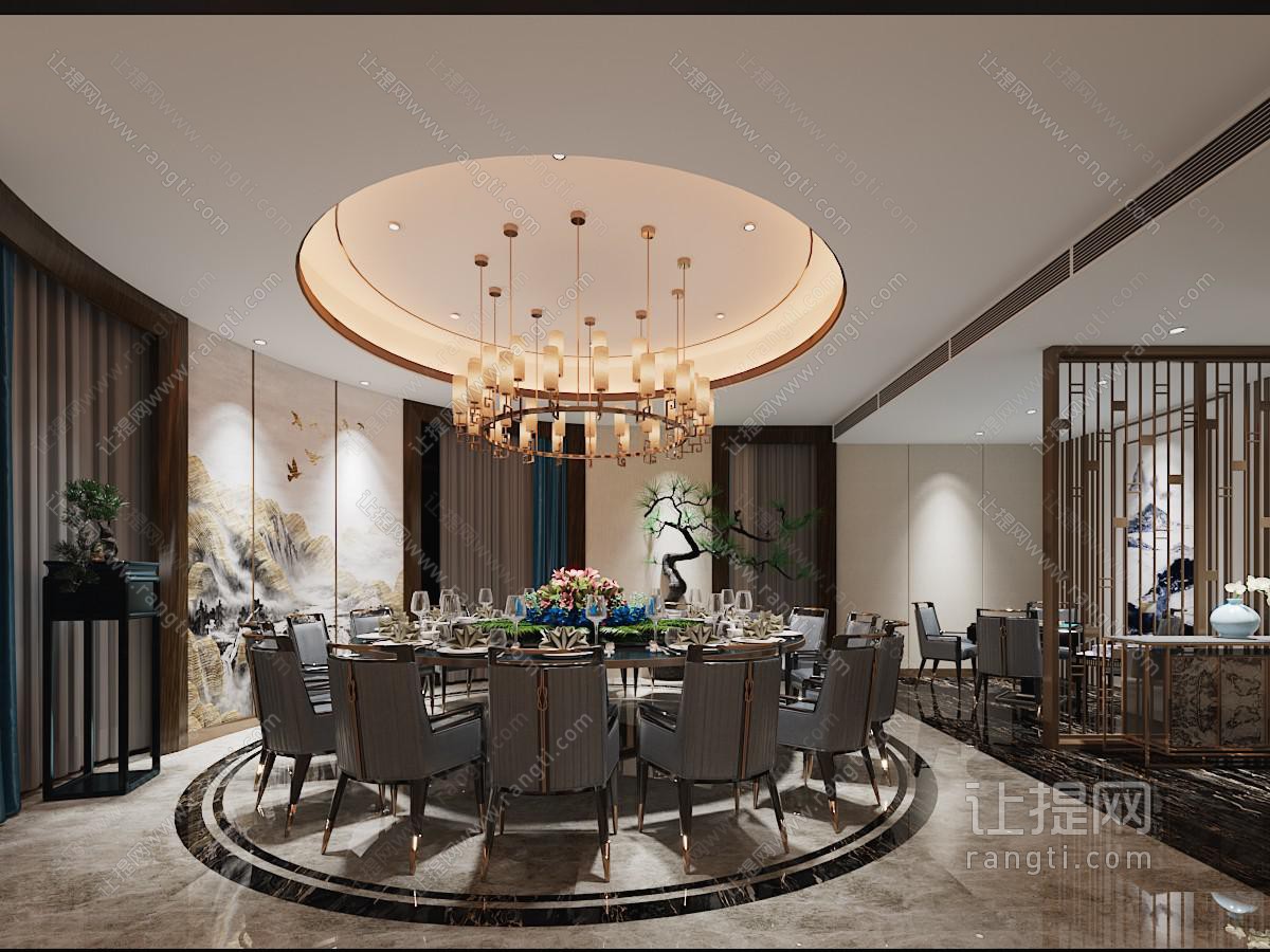 新中式酒店包厢包间