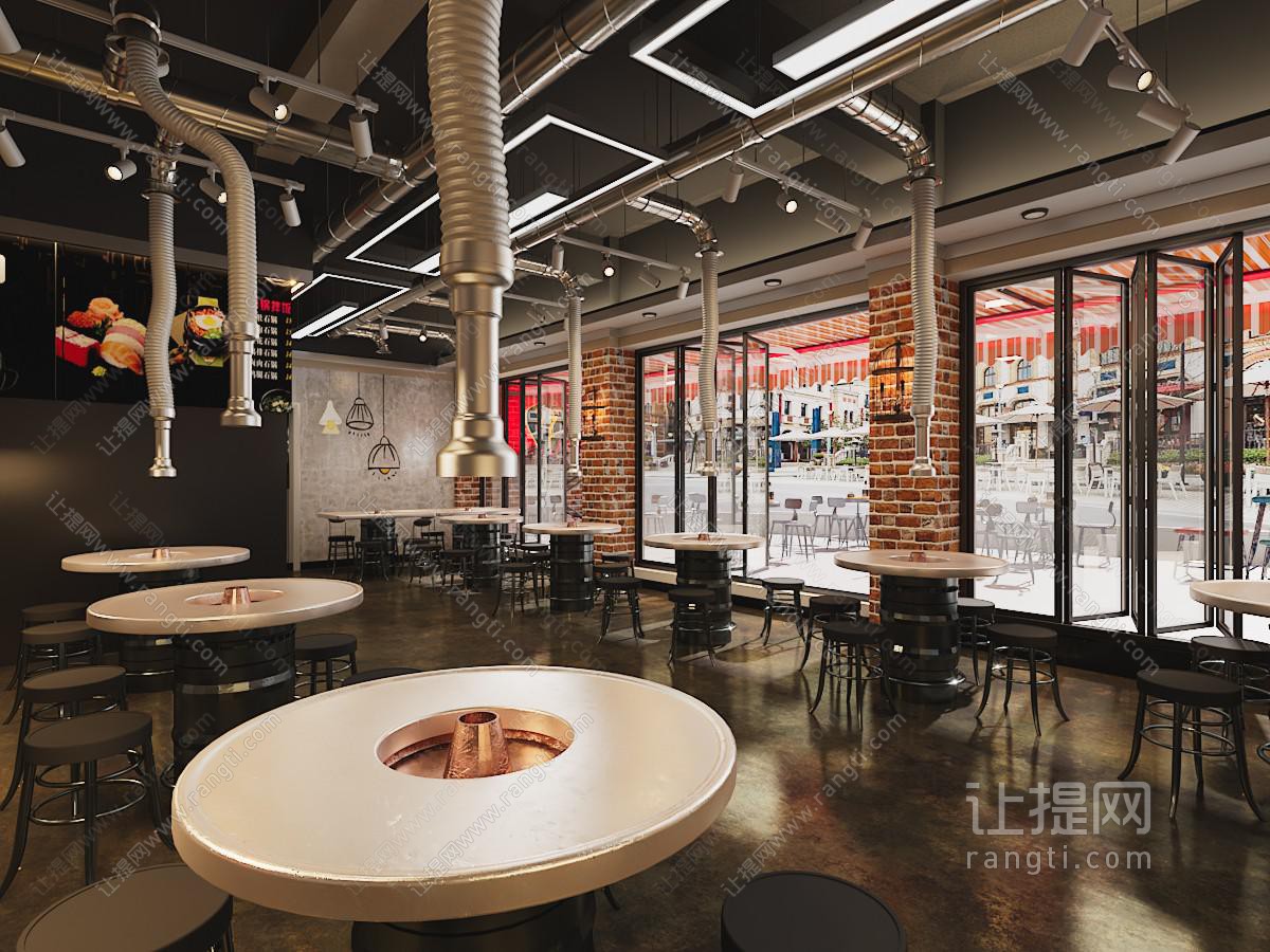 工业loft饭店餐馆、火锅店