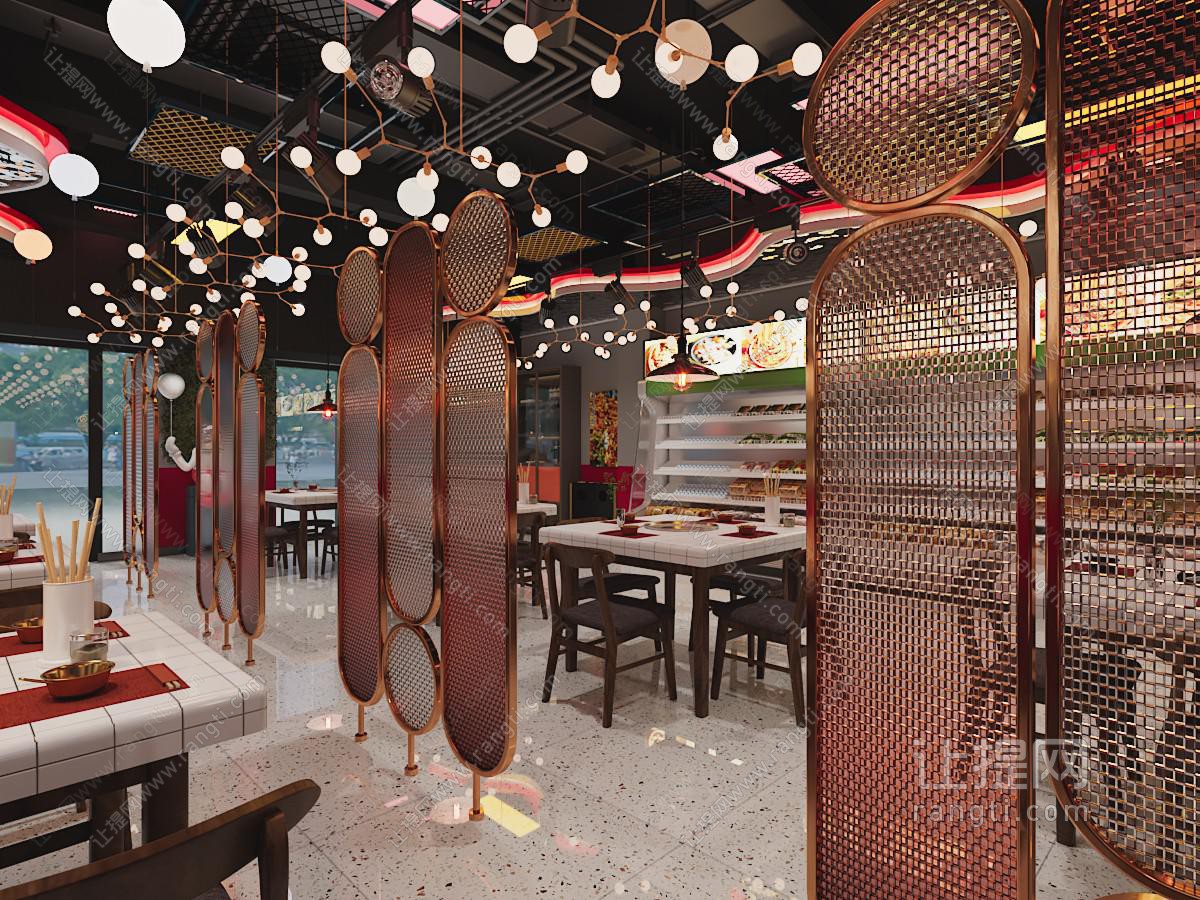 工业loft饭店餐馆就餐区