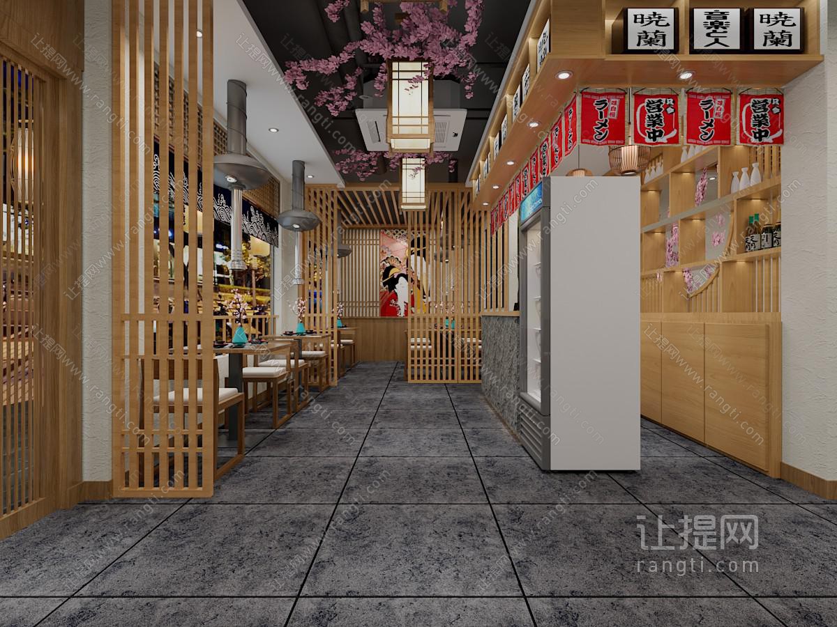日式饭店餐馆就餐区料理店