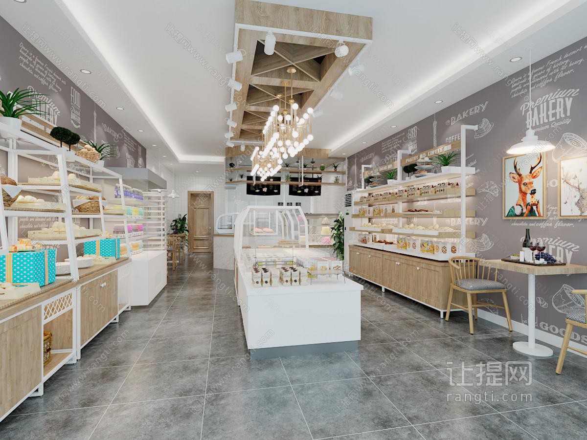 北欧糕点、面包烘焙甜品店