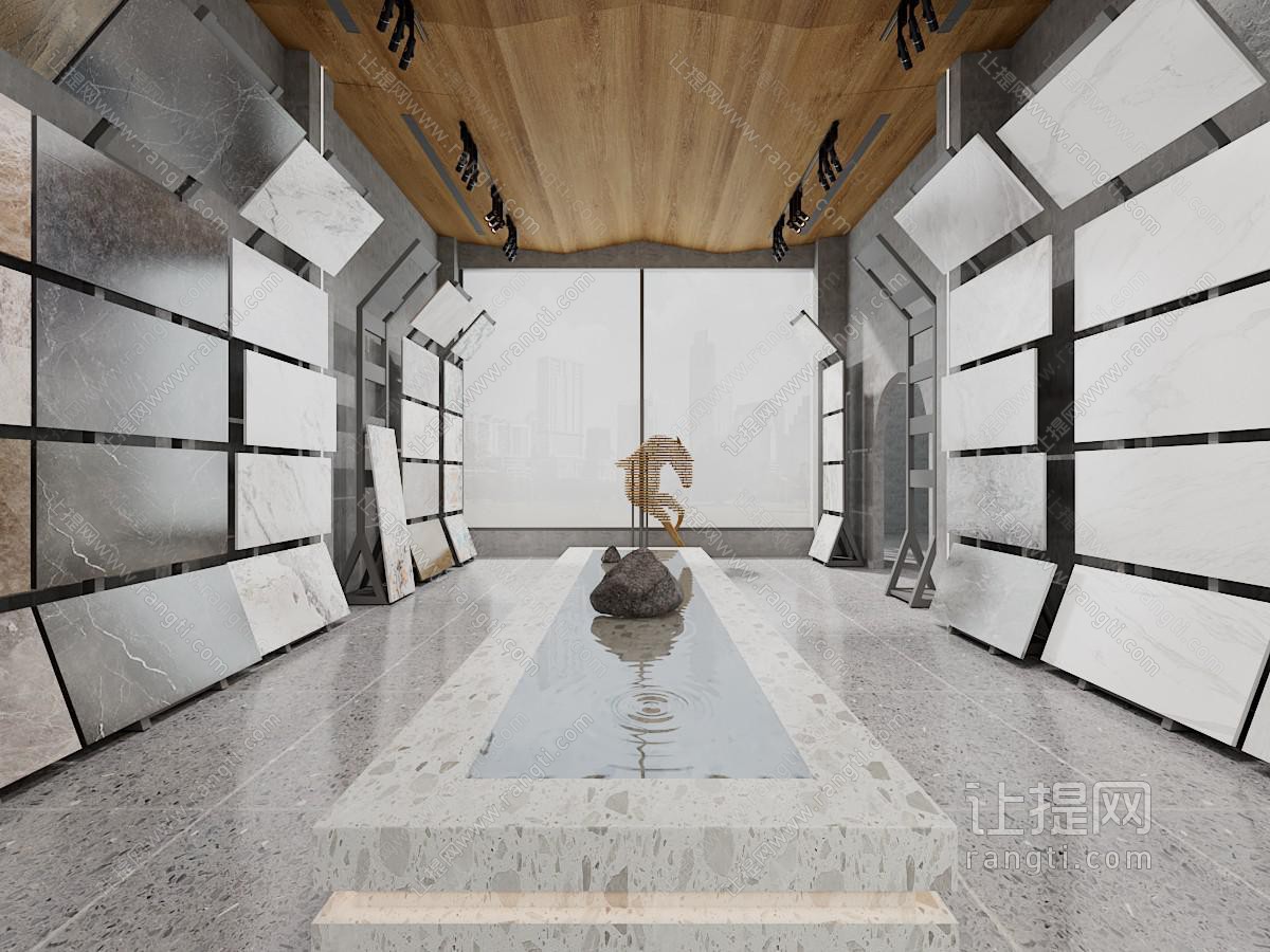 现代瓷砖展厅展览