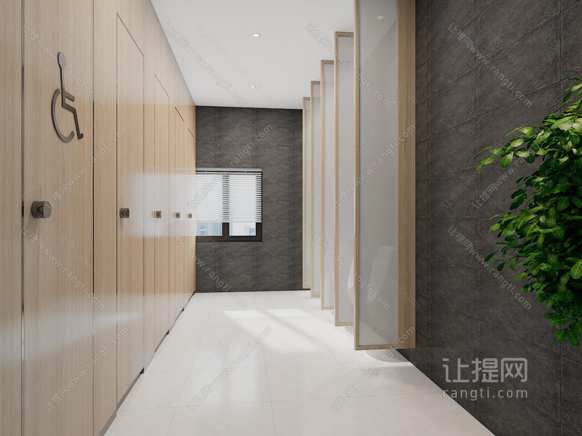 现代公共卫生间