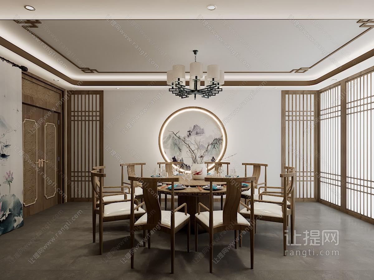 新中式酒店包厢包间