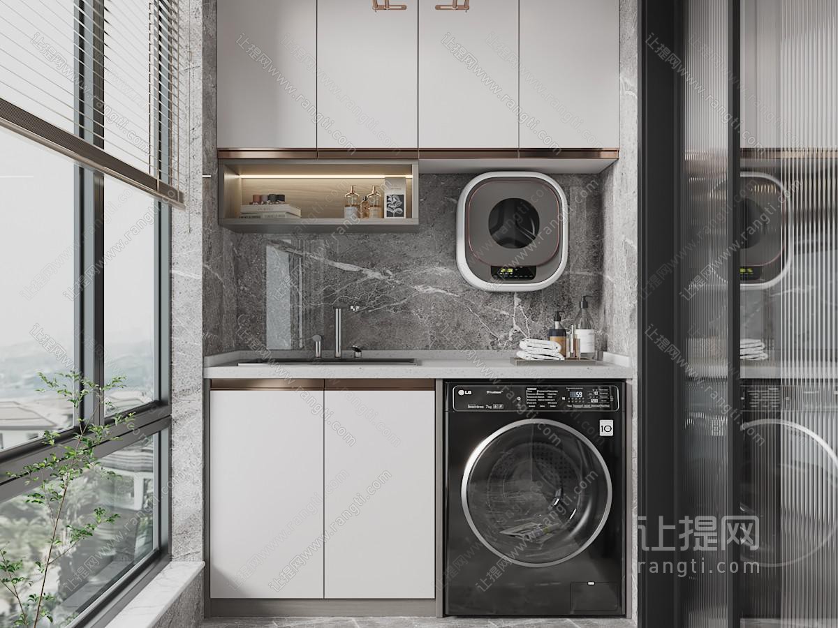 现代生活阳台