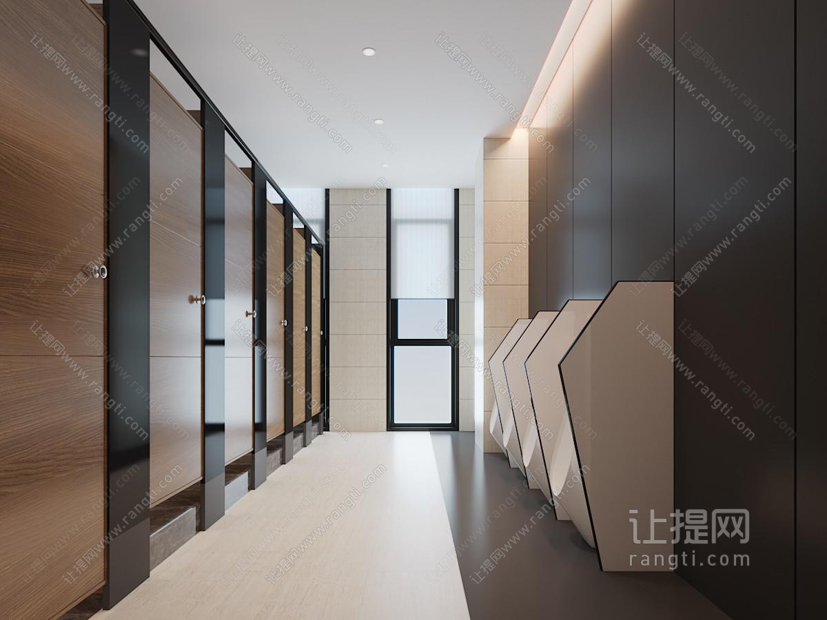 现代公共卫生间