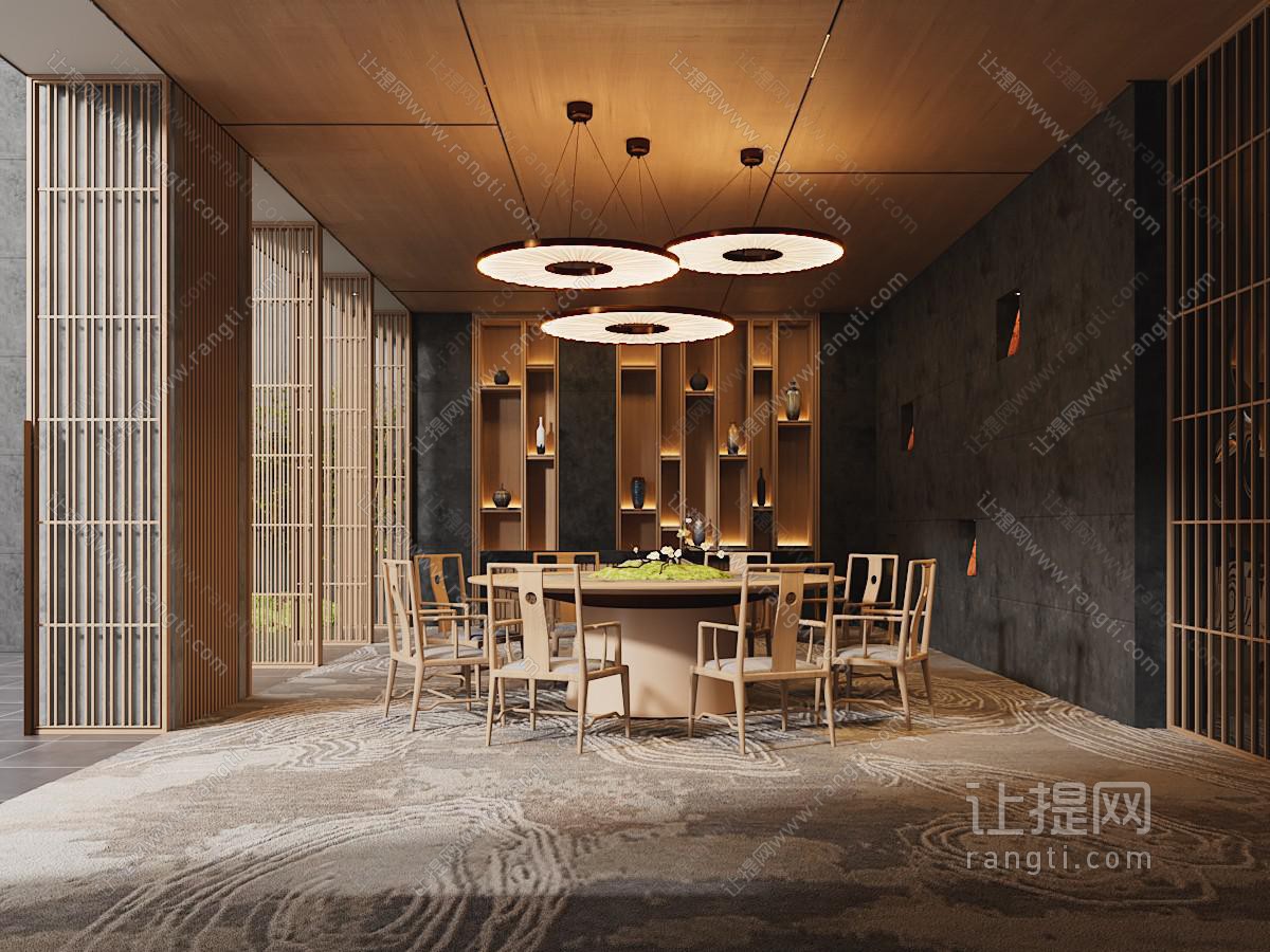 新中式酒店包厢包间
