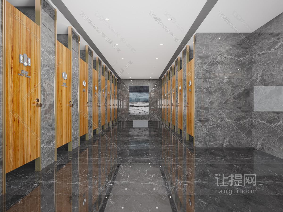现代公共卫生间