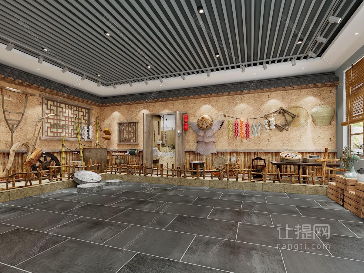 中式民宿民俗展厅展览