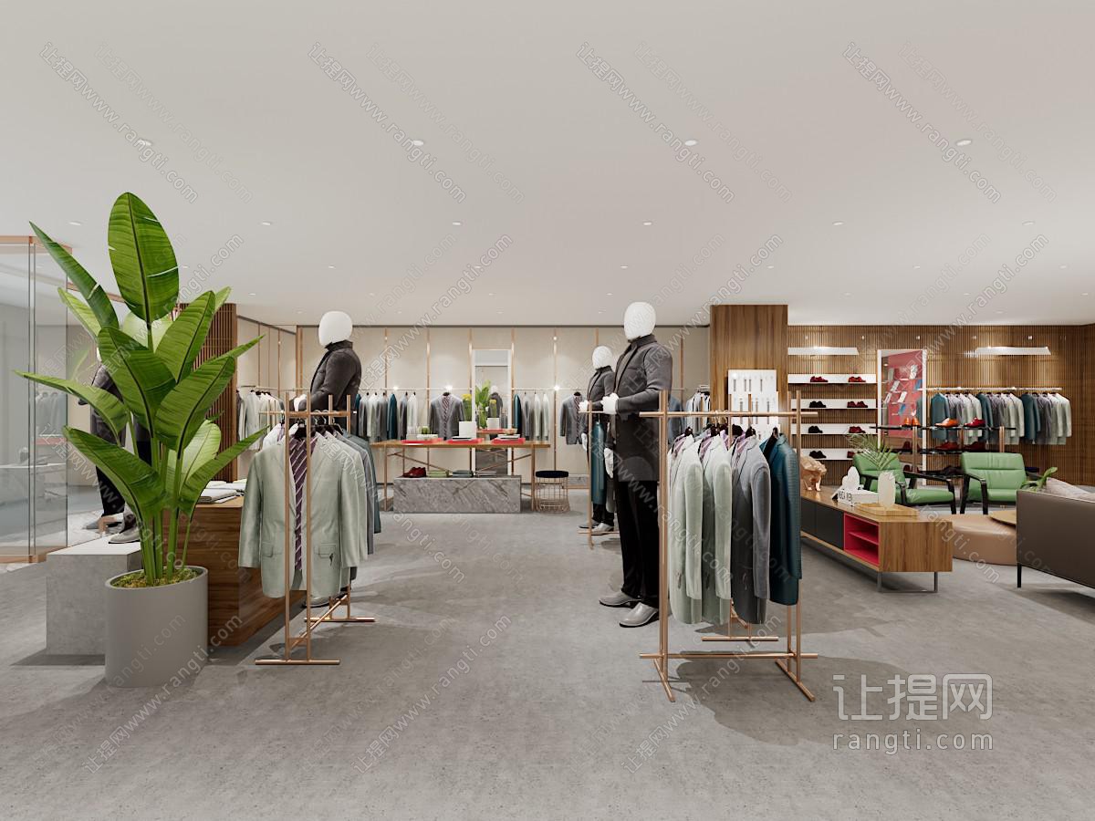 现代服装专卖店