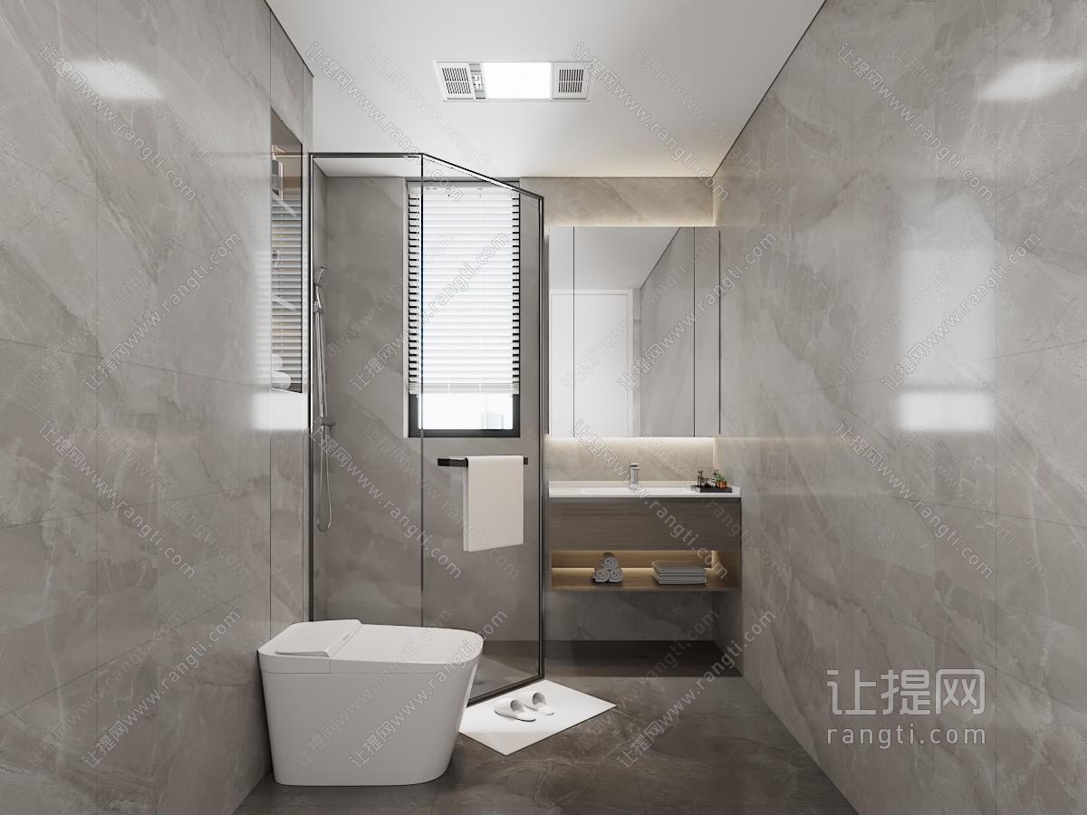 现代卫浴间