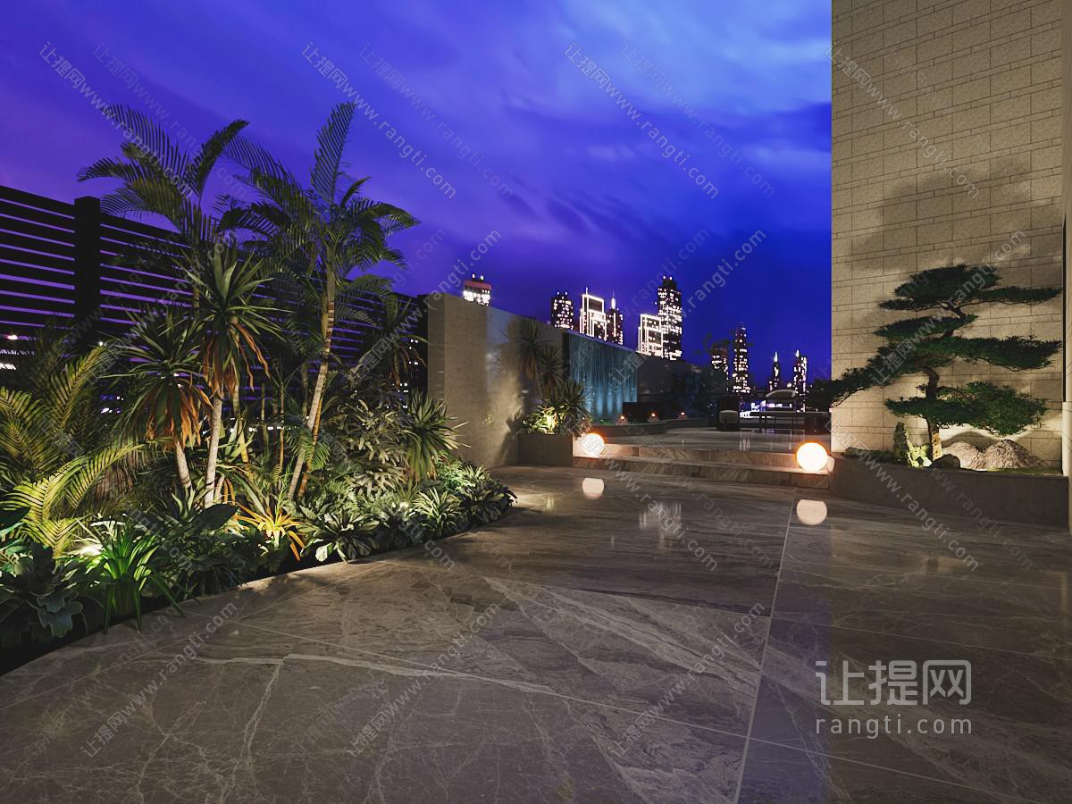 现代阳台露台