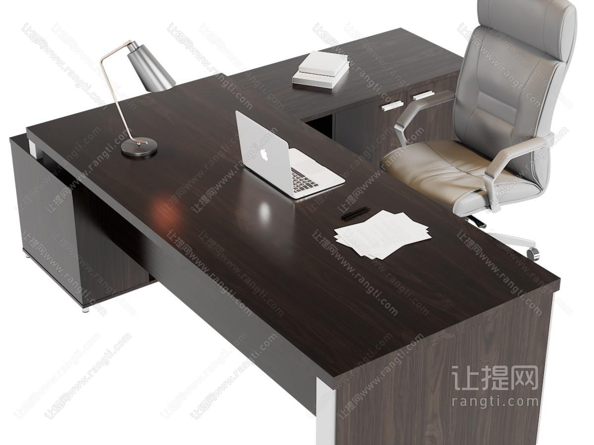 现代实木转角老板桌、老板台