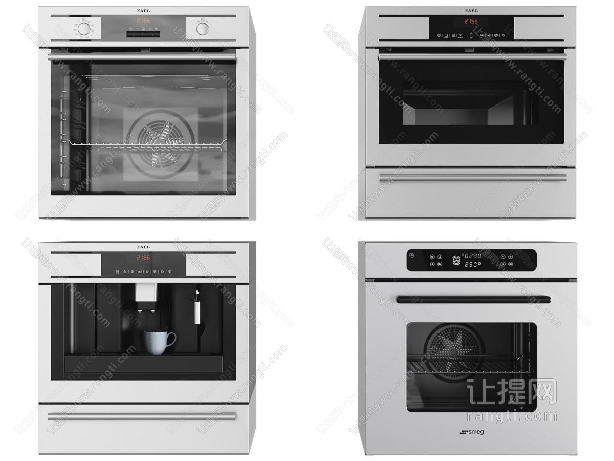 现代烤箱、咖啡机厨房电器