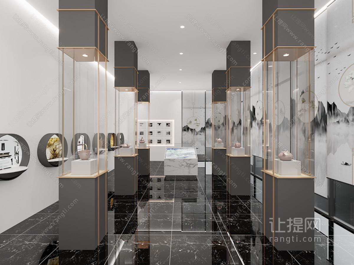 新中式陶艺展厅展览