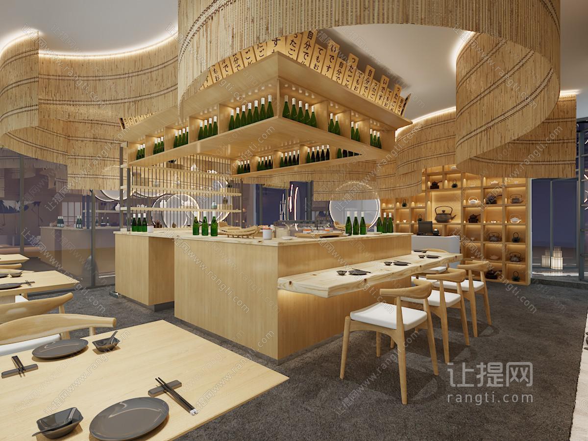 日式饭店餐馆就餐区