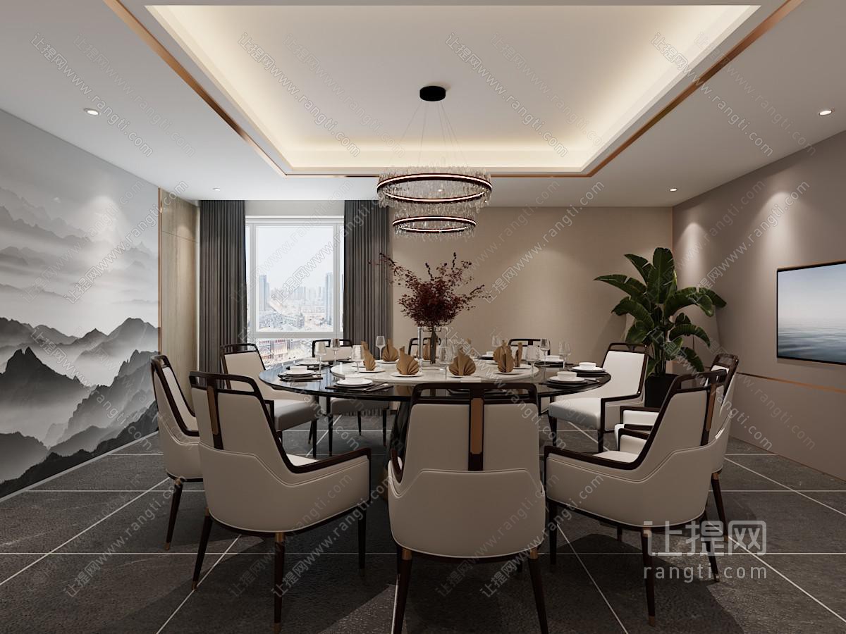 新中式酒店包厢包间
