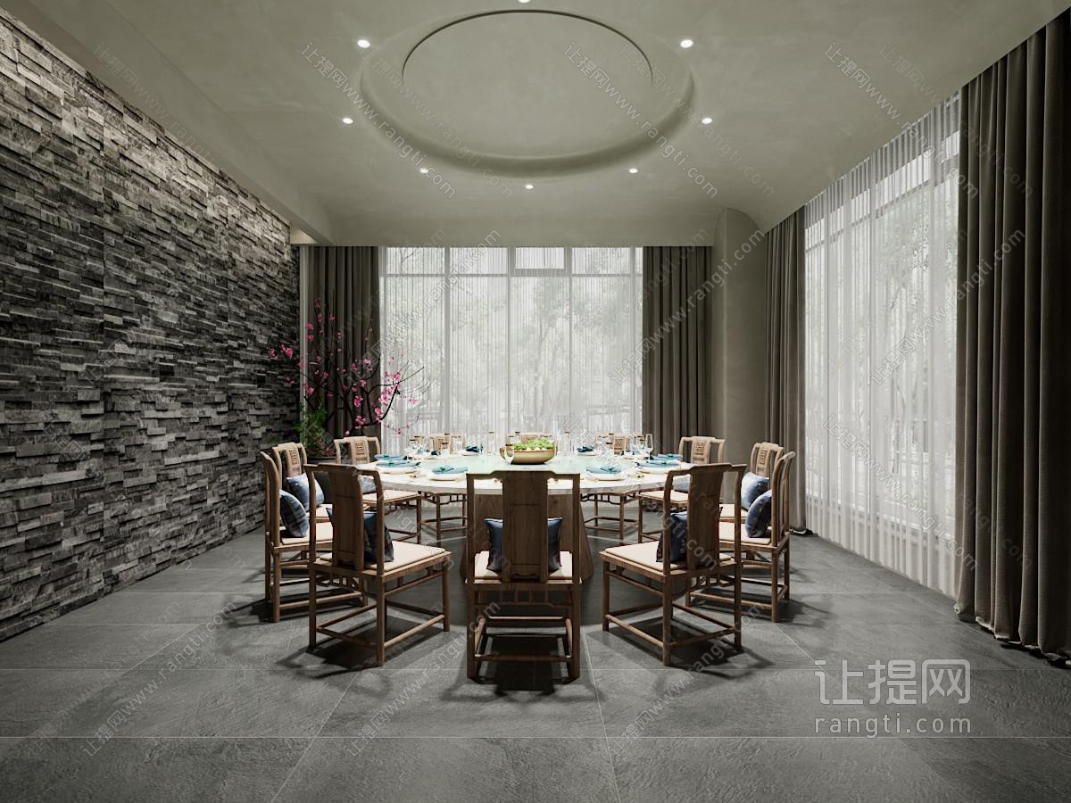 新中式酒店包厢包间