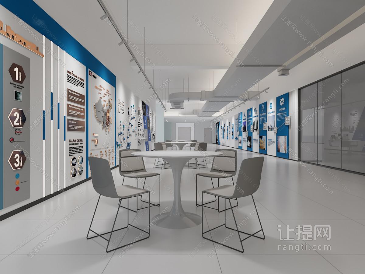 现代企业产品展厅展览、商务接待区