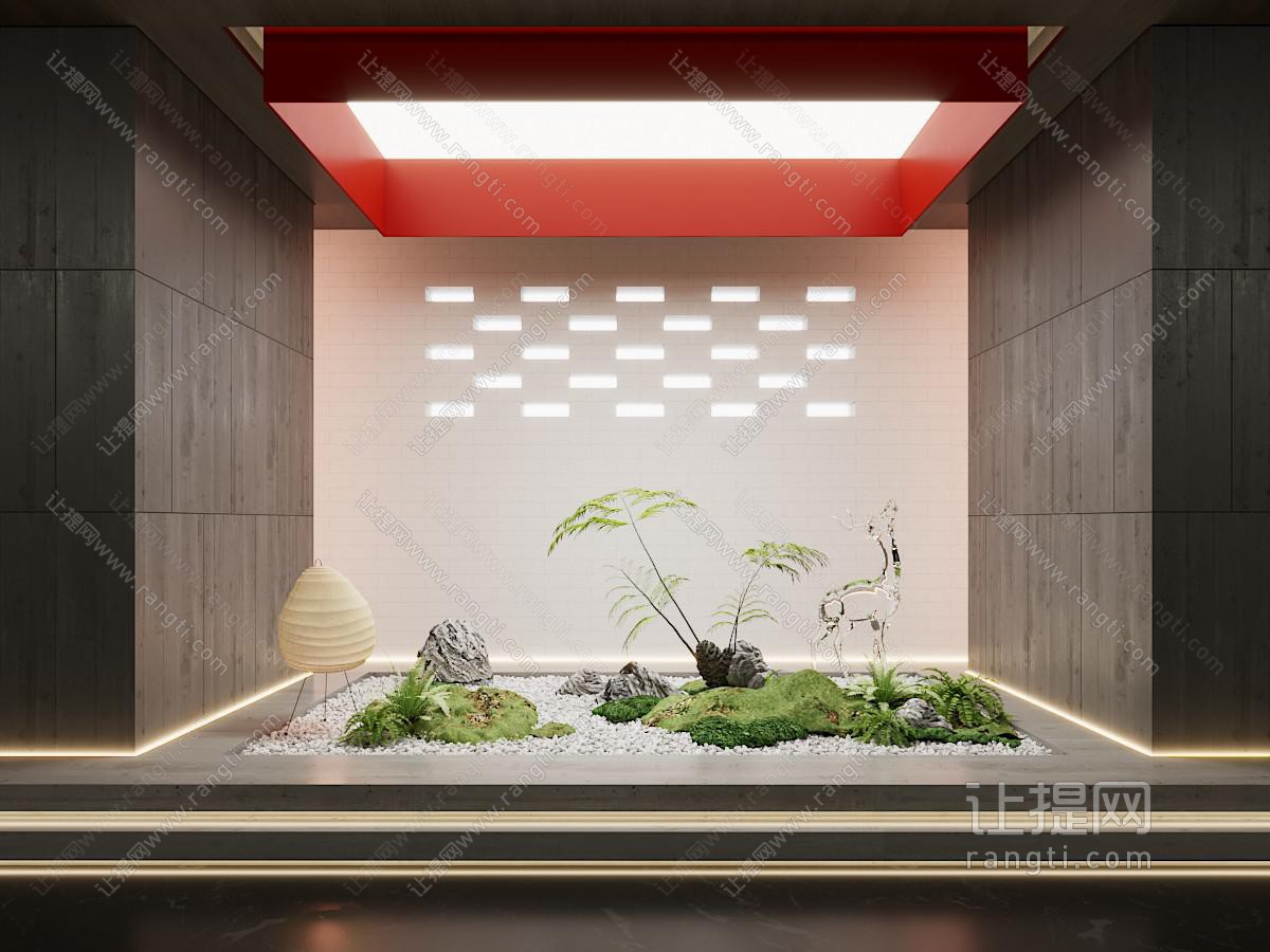 现代室内景观小品