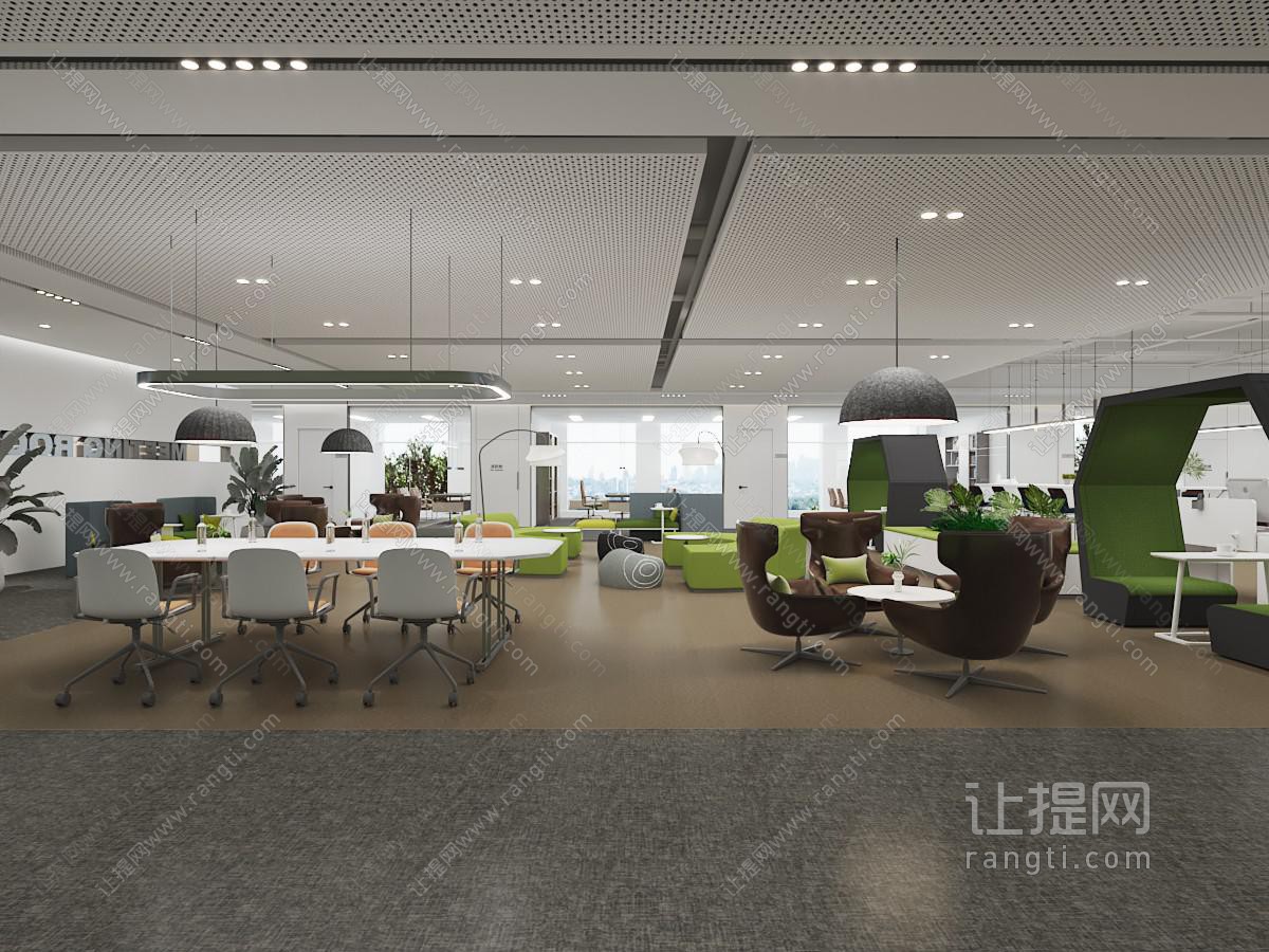 现代商务洽谈接待区