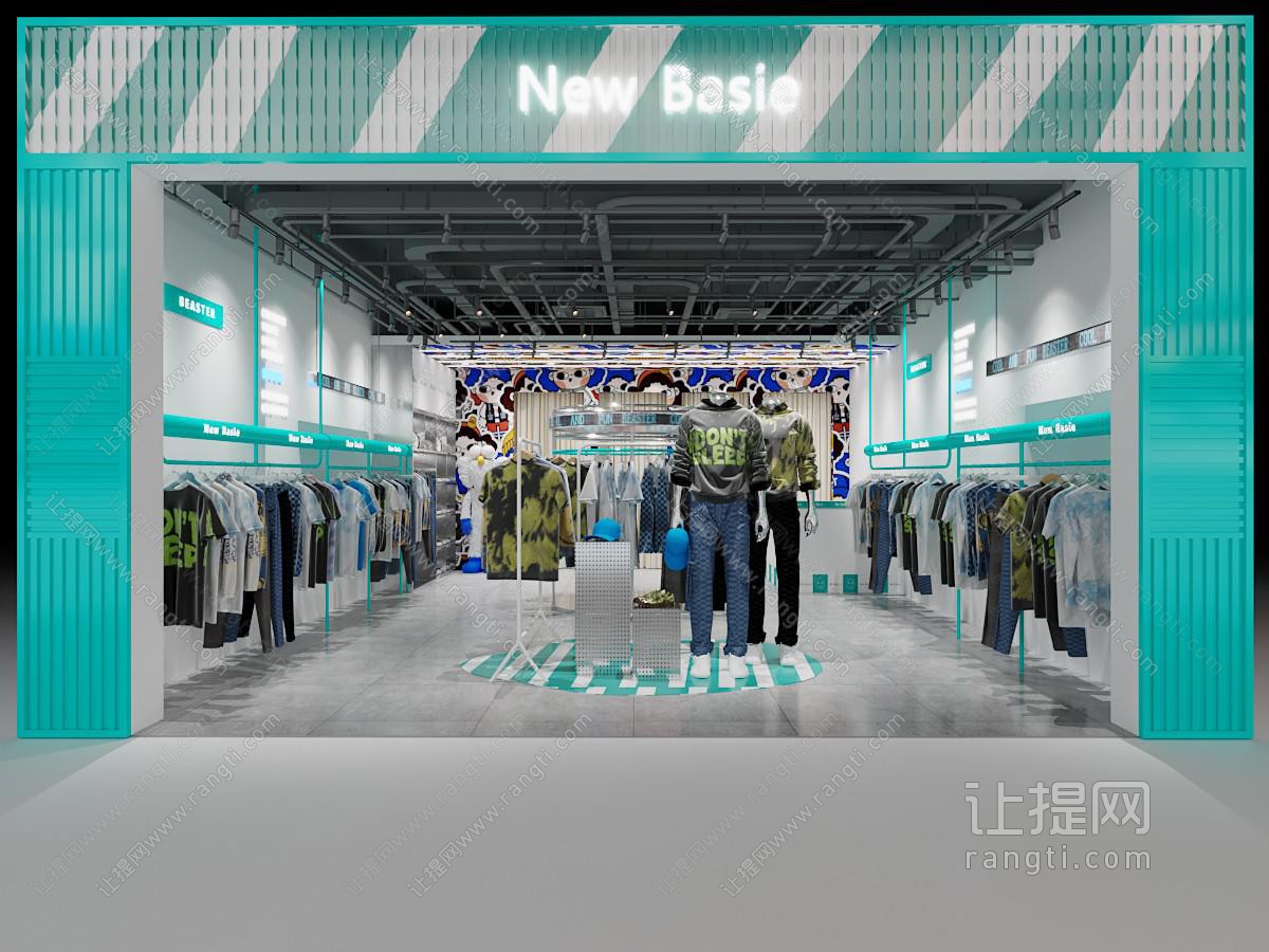 工业loft男装运动装专卖店