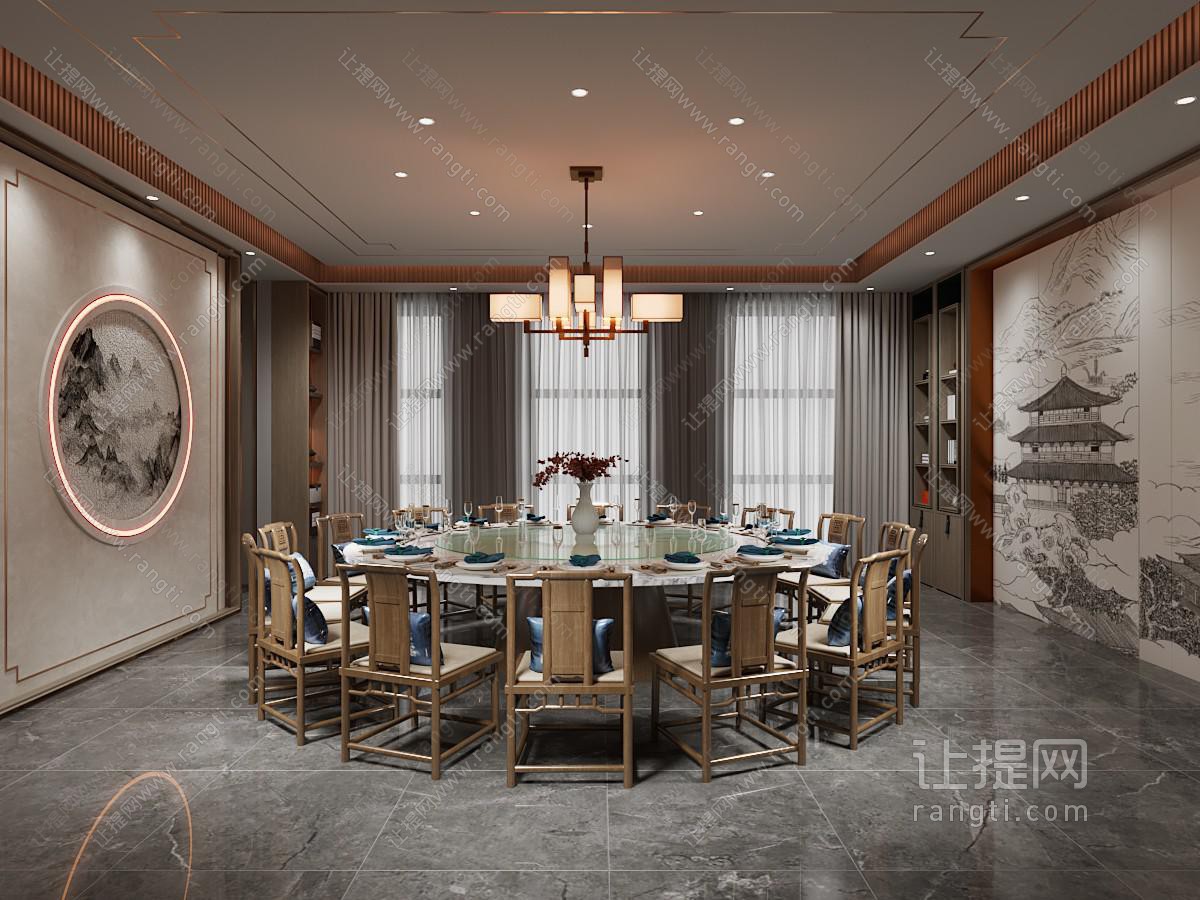 新中式酒店包厢包间