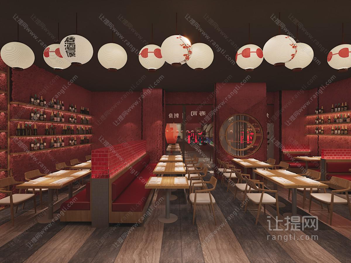 日式寿司店就餐区