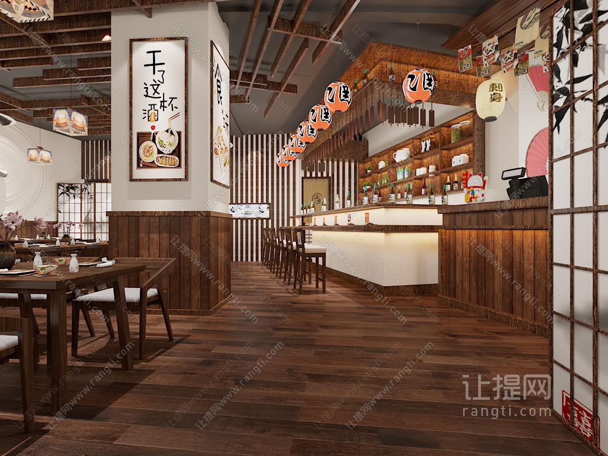 日式饭店餐馆就餐区