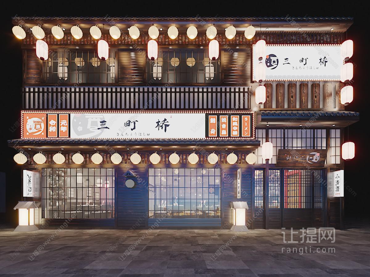 日式饭店餐馆门头