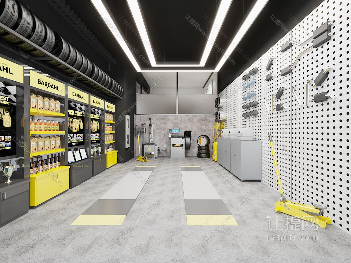 工业loft汽车美容维修店