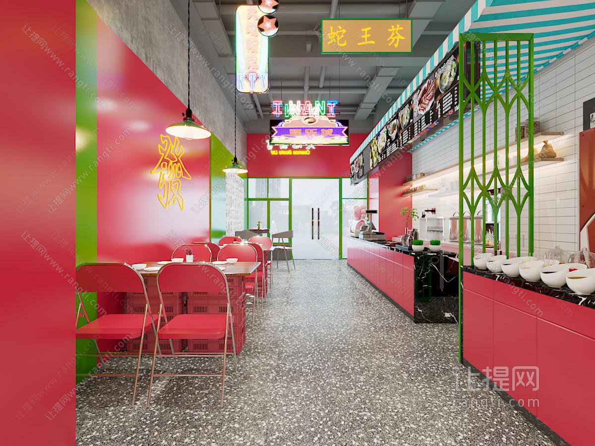 工业loft饭店餐馆就餐区