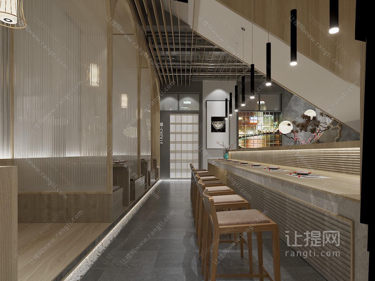 日式饭店餐馆就餐区