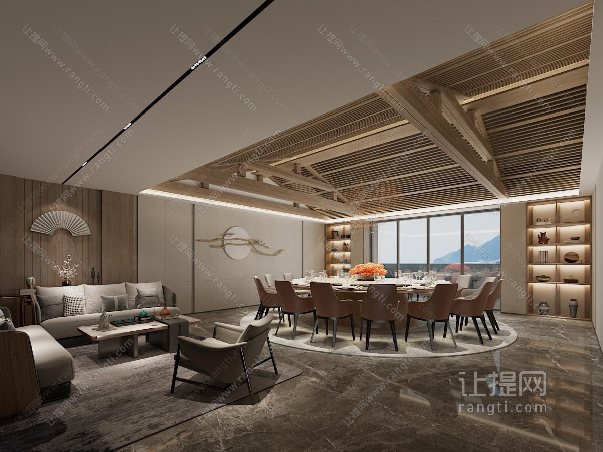 新中式酒店包厢包间