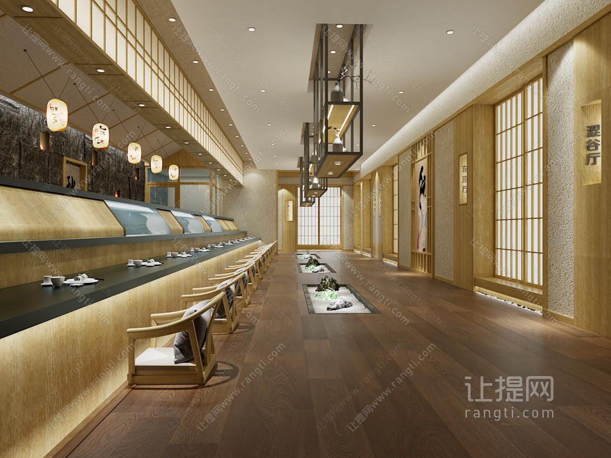 日式饭店餐馆就餐区