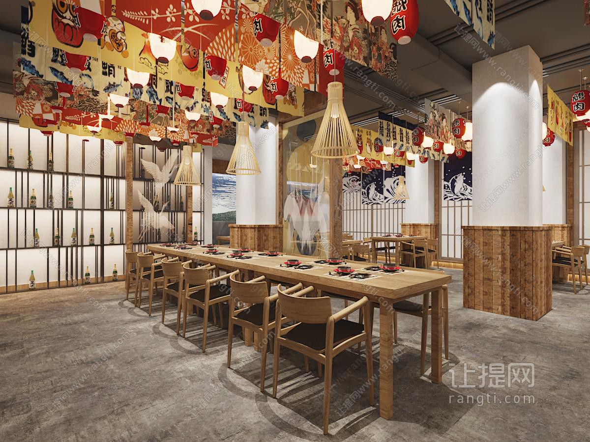 日式饭店餐馆就餐区
