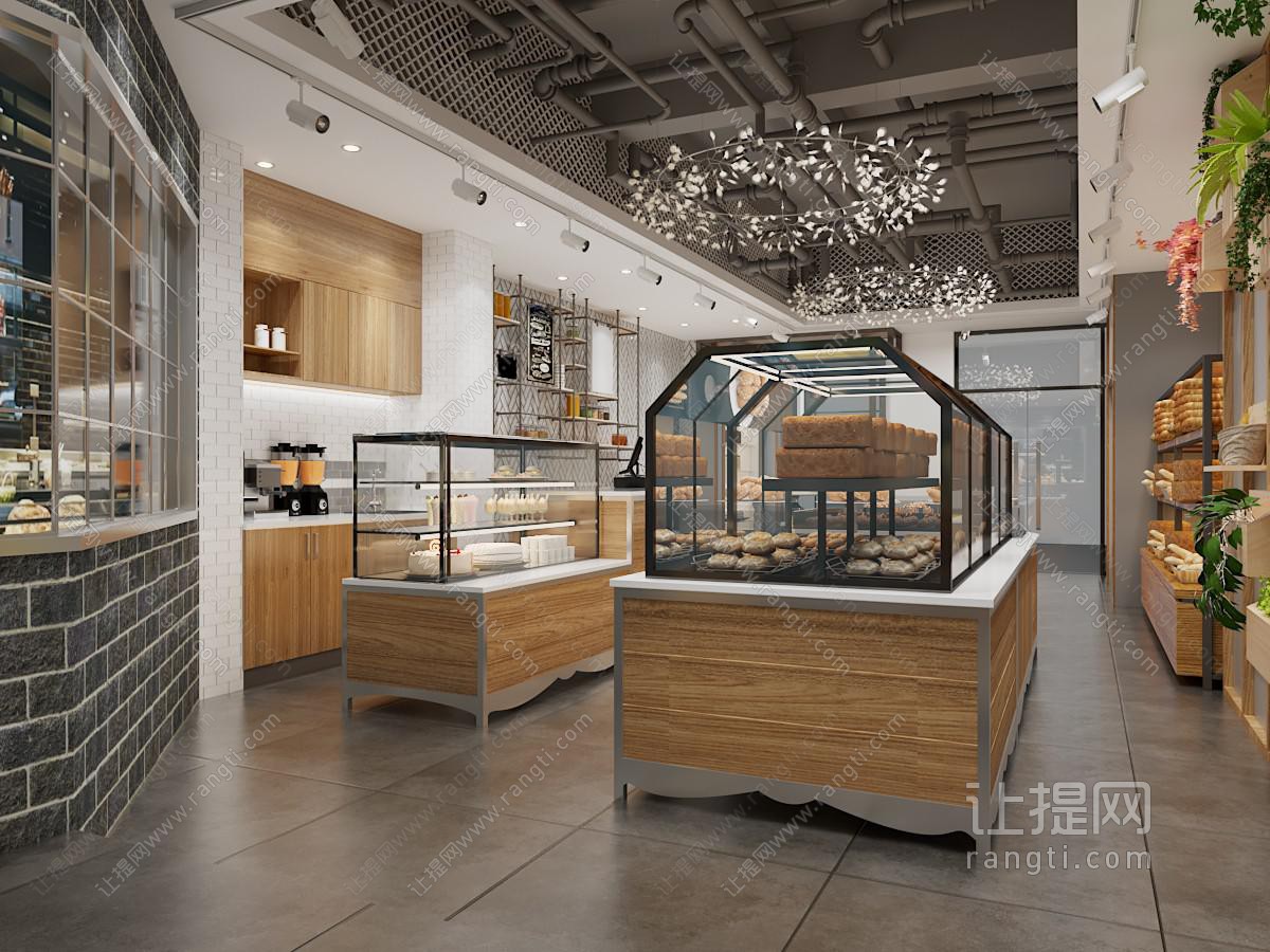 工业loft面包蛋糕烘焙甜品店