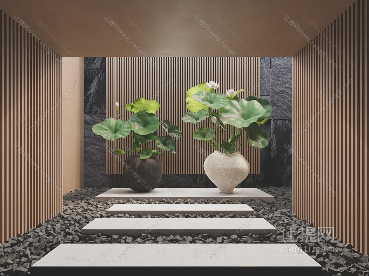 新中式庭院景观园艺小品