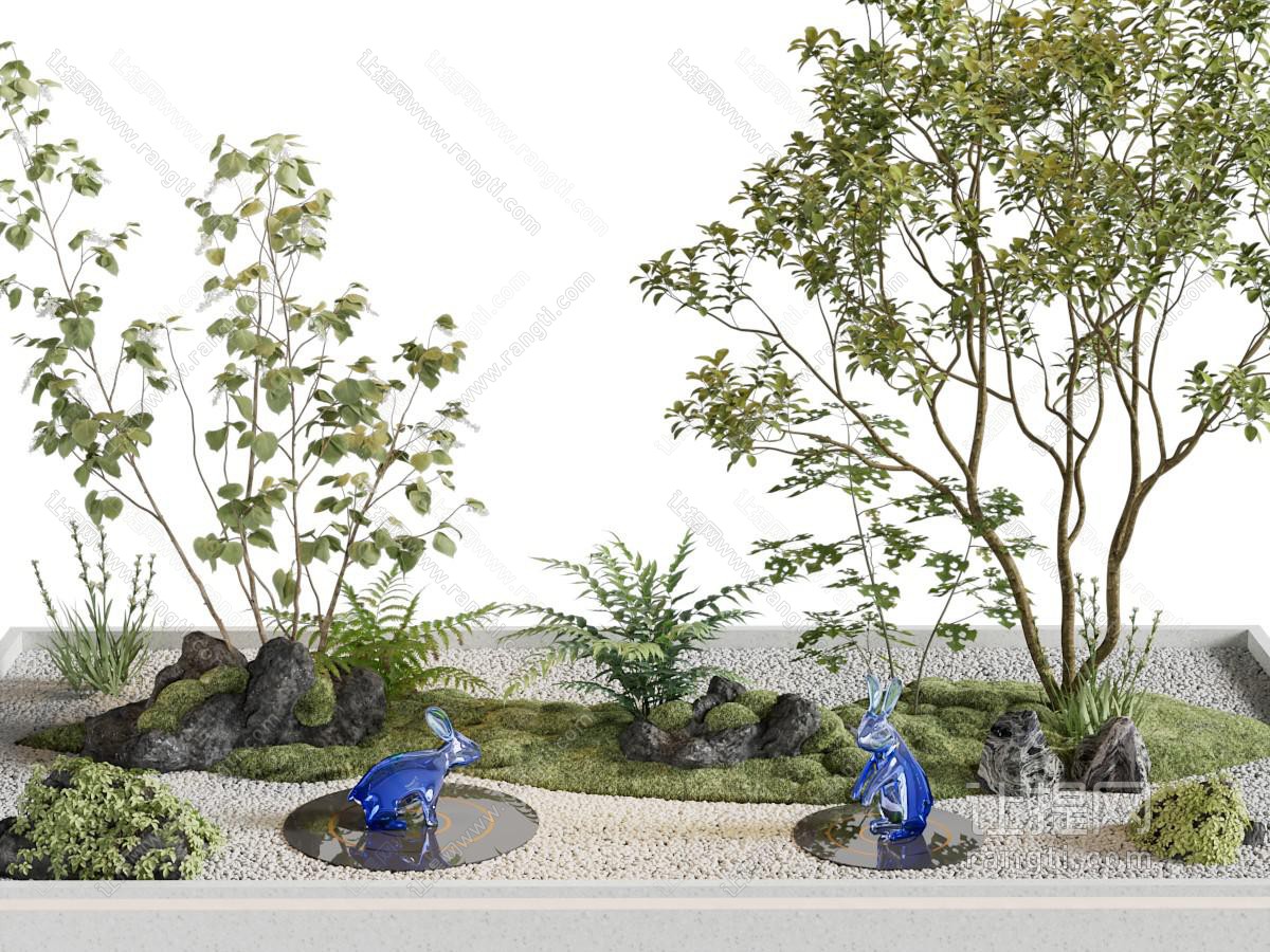 现代花草树木景观园艺小品