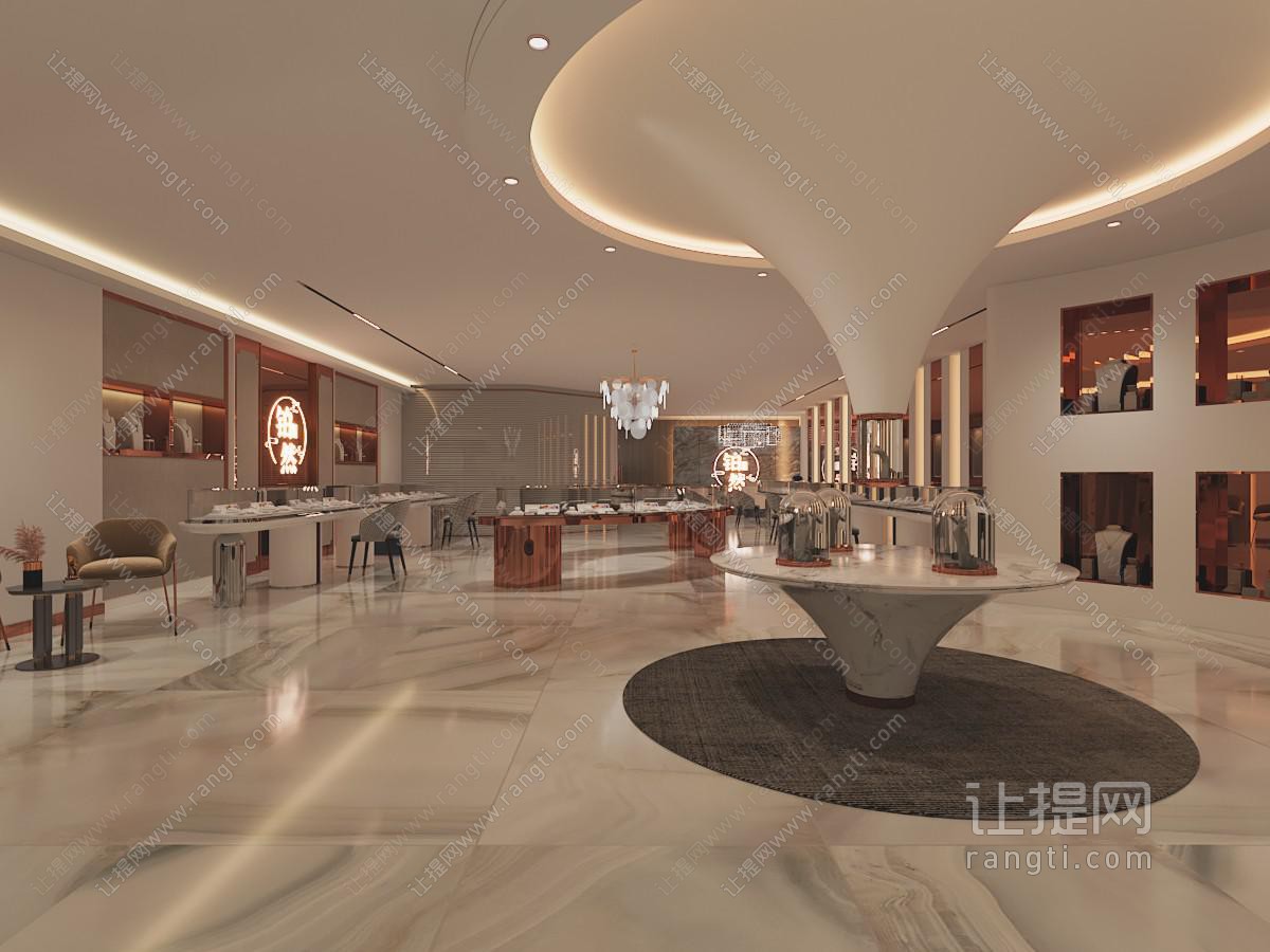 现代珠宝首饰专卖店