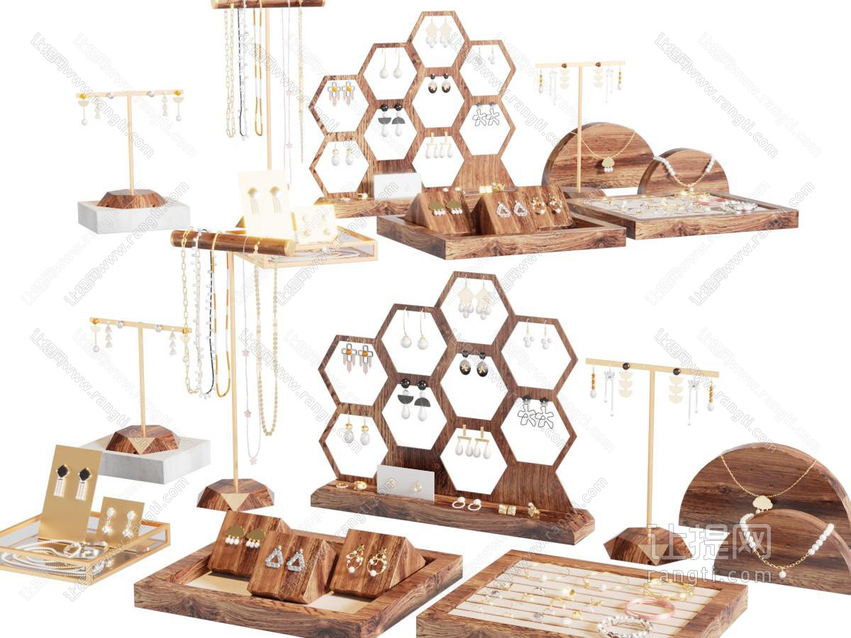 现代珠宝首饰展示柜