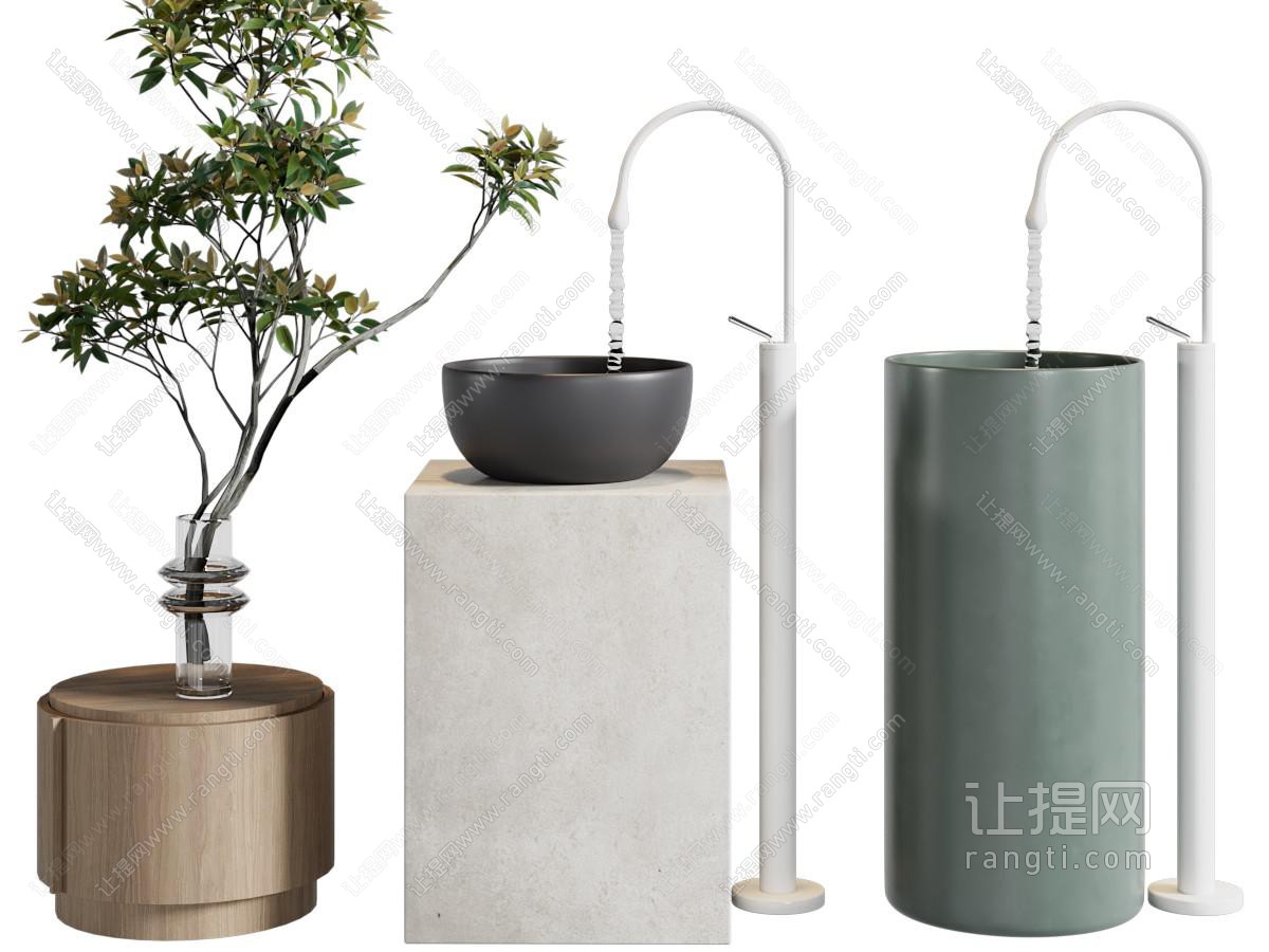 现代简约洗手台