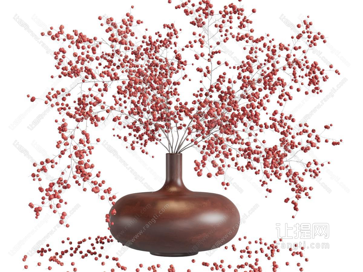 现代陶瓷花瓶花卉